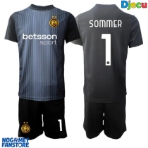 Inter Milan Yann Sommer #1 Golmanski Domaci Dres za djecu 2025-26 Kratak Rukav (+ Kratke hlače)
